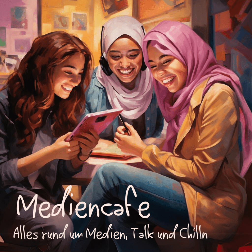 Flyer zum Mediencafé im Meko