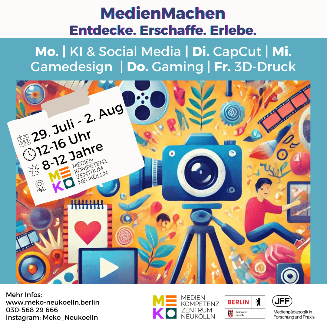 Flyer MedienMachen-Projektwoche im Meko